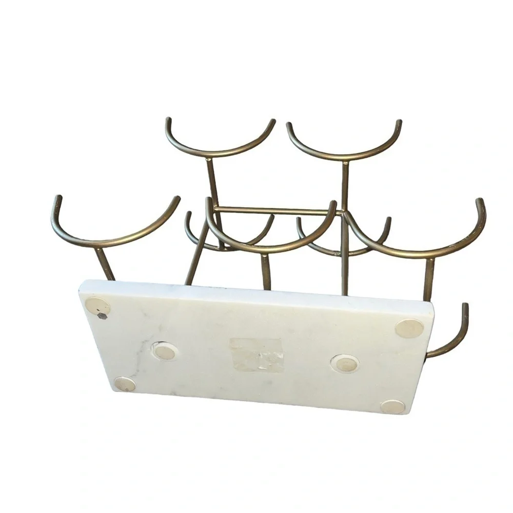 Gold Marble Terrazzo Wine Rack
